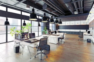 open plan office