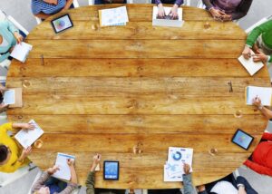 people at a meeting