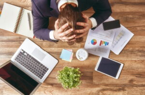 tired businessman